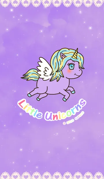 [LINE着せ替え] Little Unicorn 7の画像1