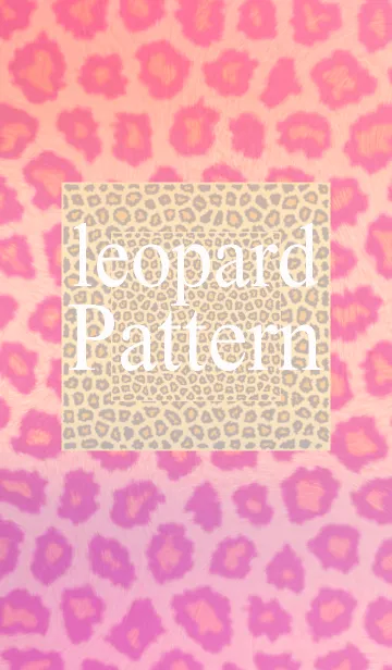 [LINE着せ替え] Leopard X Pinkの画像1