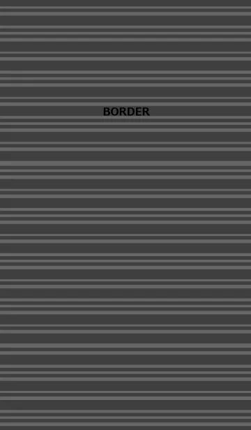 [LINE着せ替え] ボーダー ブラックの画像1