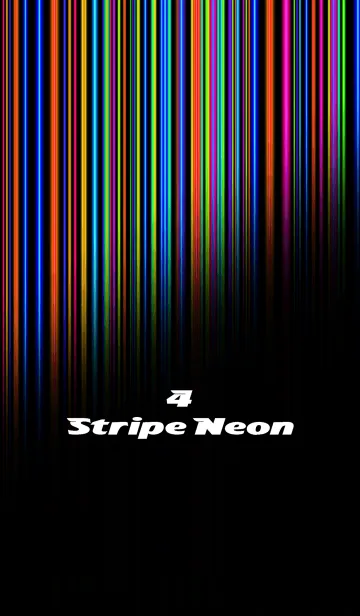 [LINE着せ替え] Stripe Neon4の画像1