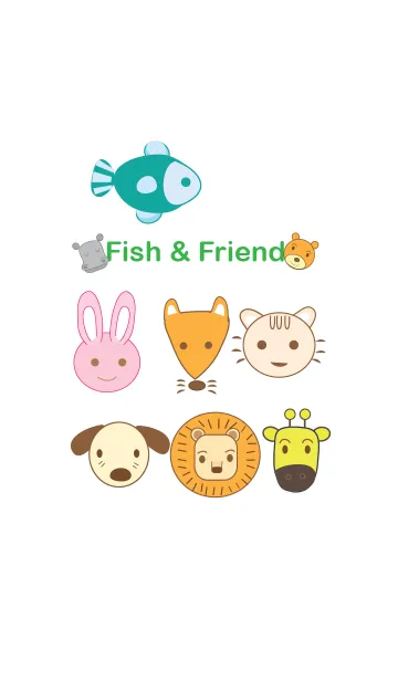 [LINE着せ替え] Fish ＆ Friend themeの画像1