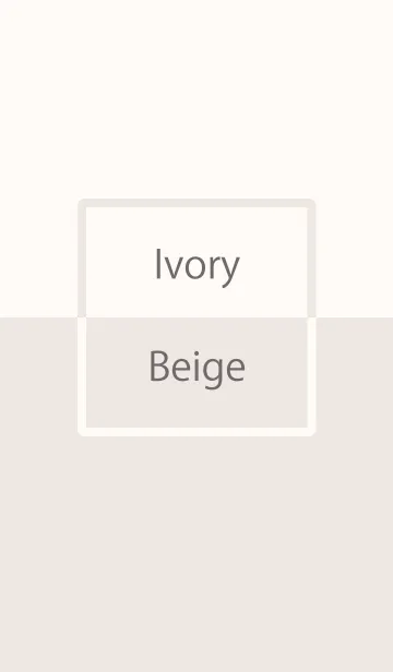 [LINE着せ替え] Ivory ＆ Beige Simple design 7の画像1