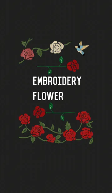 [LINE着せ替え] EMBROIDERY FLOWERの画像1