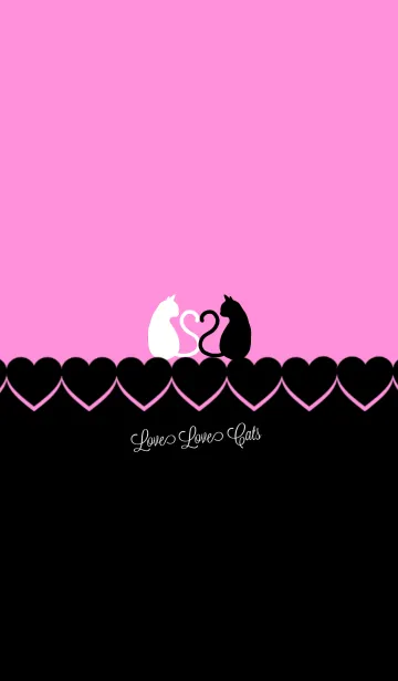 [LINE着せ替え] ♥Love Love Cats♥の画像1