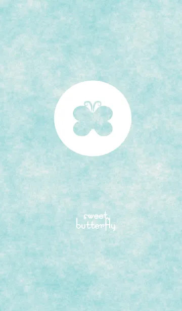 [LINE着せ替え] sweet butterfly blue Themeの画像1