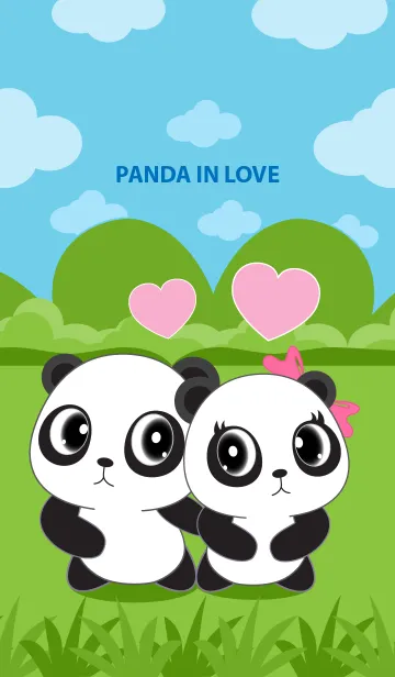 [LINE着せ替え] Panda in loveの画像1