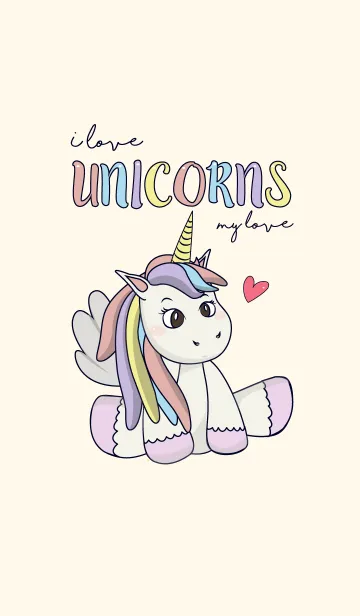 [LINE着せ替え] I LOVE UNICORNの画像1