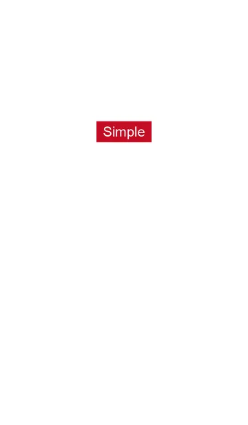 [LINE着せ替え] Simple style redの画像1