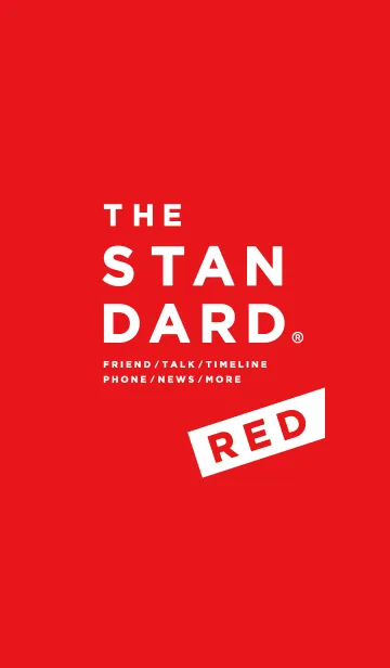 [LINE着せ替え] THE STANDARD RED ver.の画像1