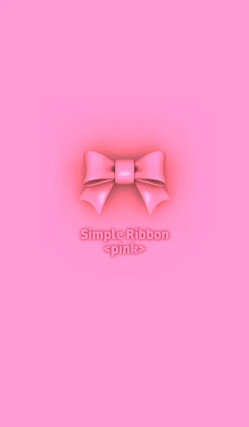 [LINE着せ替え] Simple Ribbon <pink>の画像1