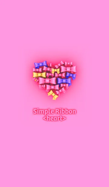 [LINE着せ替え] Simple Ribbon <heart>の画像1