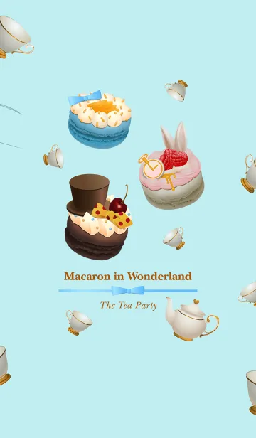 [LINE着せ替え] Macaron in Wonderland-The Tea Partyの画像1