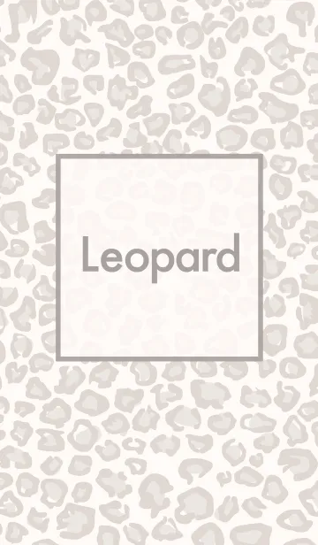 [LINE着せ替え] Leopard ivoryの画像1