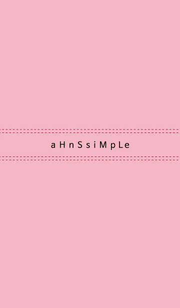 [LINE着せ替え] ahns simple_004_pinkの画像1