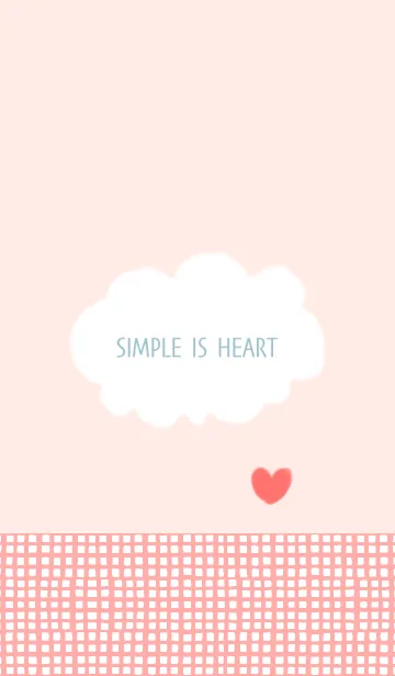 [LINE着せ替え] SIMPLE IS HEARTの画像1