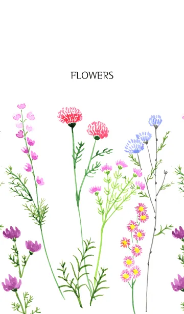 [LINE着せ替え] water color flowers_79の画像1