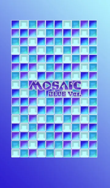 [LINE着せ替え] MOSAIC -BLUE Ver.-の画像1