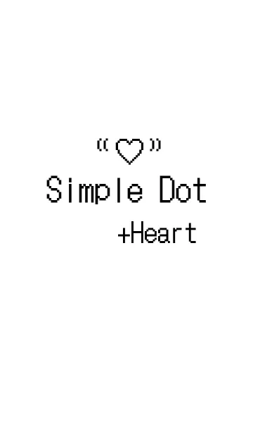 [LINE着せ替え] Simple Dot +Heartの画像1