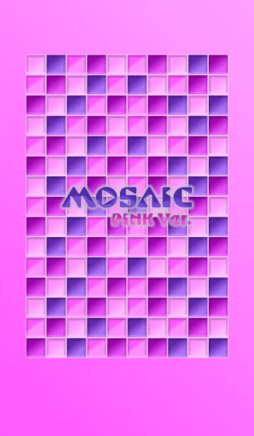 [LINE着せ替え] MOSAIC -PINK Ver.-の画像1