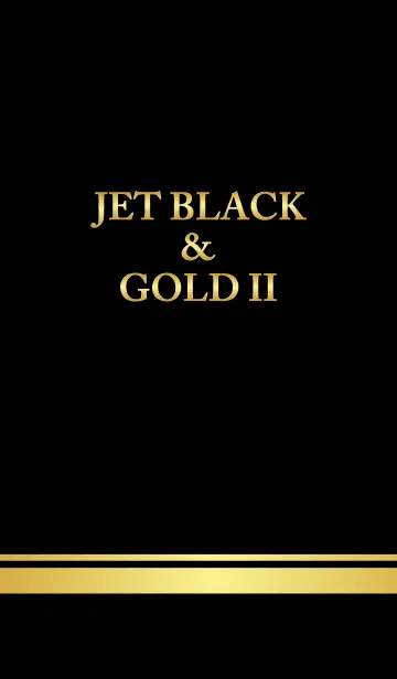 [LINE着せ替え] Jet Black ＆ Gold IIの画像1