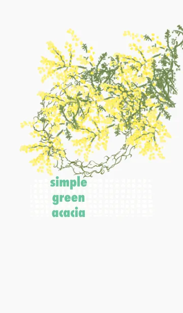 [LINE着せ替え] simple green acaciaの画像1