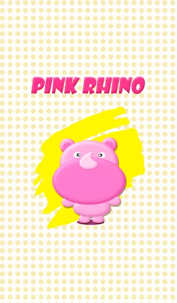 [LINE着せ替え] Pink Rhinoの画像1