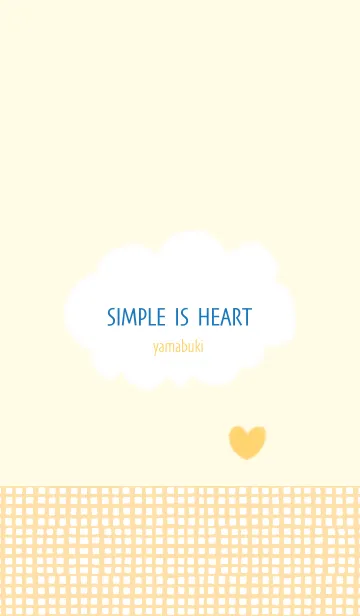 [LINE着せ替え] SIMPLE IS HEART yamabukiの画像1