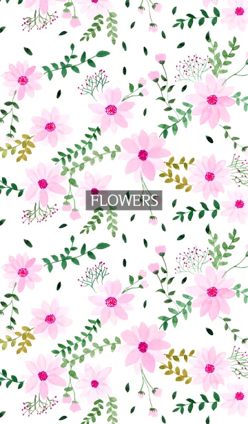 [LINE着せ替え] water color flowers_88の画像1