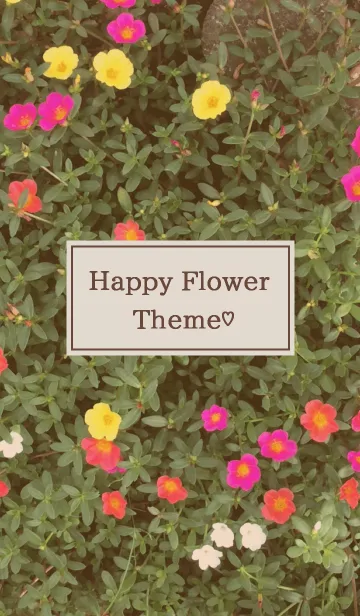 [LINE着せ替え] Happy Flower theme...♡の画像1