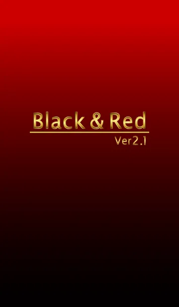 [LINE着せ替え] Black ＆ Red 2.1の画像1