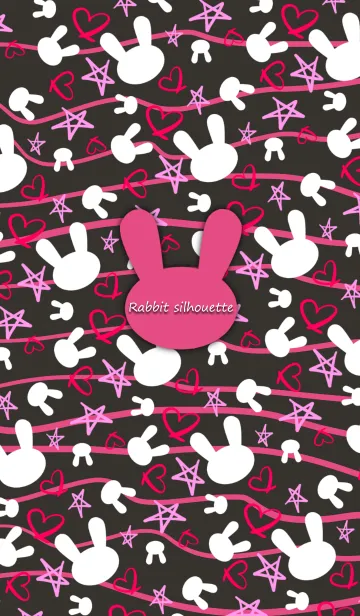 [LINE着せ替え] Rabbit silhouette -Pop style-の画像1