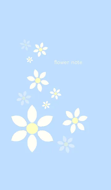 [LINE着せ替え] flower noteの画像1