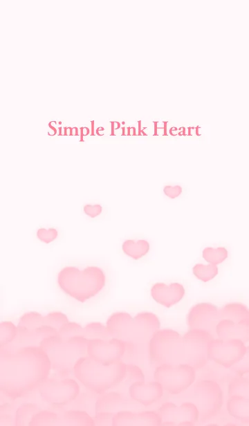 [LINE着せ替え] Simple Pink Heart.の画像1