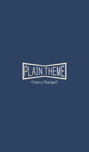 [LINE着せ替え] PLAIN THEME <navy/beige>の画像1