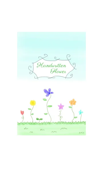 [LINE着せ替え] Handwritten Flowerの画像1