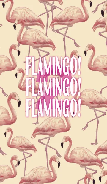 [LINE着せ替え] Flamingo！ Flamingo！ Flamingo！ 2の画像1