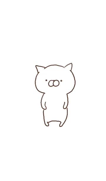 [LINE着せ替え] シンプルキャットの画像1