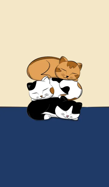 [LINE着せ替え] Cats nappingの画像1