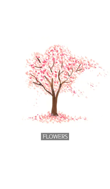 [LINE着せ替え] water color flowers_95の画像1