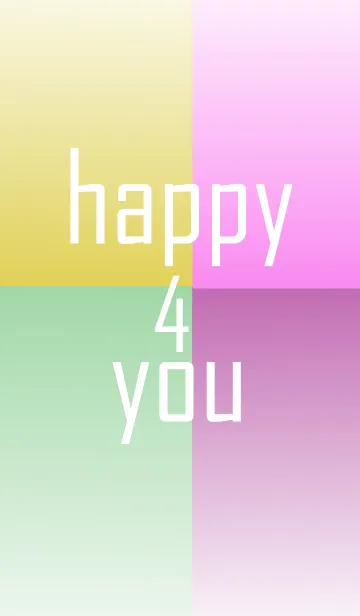 [LINE着せ替え] happy 4 youの画像1