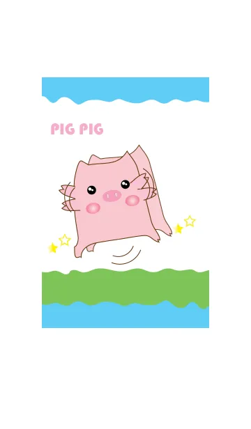 [LINE着せ替え] Pig Pig theme v.4の画像1