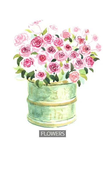 [LINE着せ替え] water color flowers_94の画像1