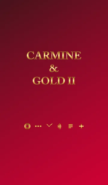 [LINE着せ替え] Carmine ＆ Gold IIの画像1