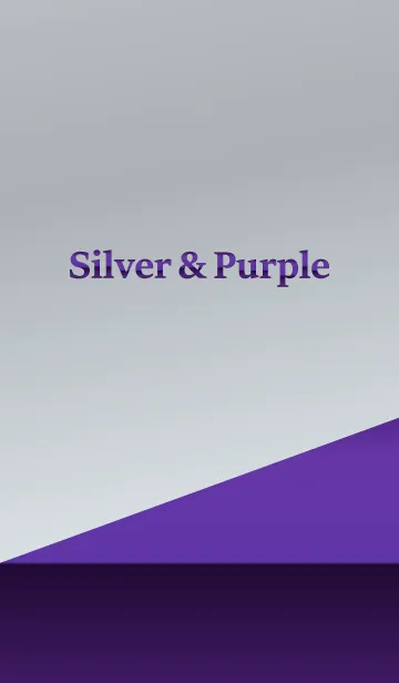 [LINE着せ替え] Silver ＆ Purpleの画像1