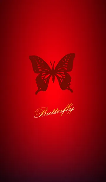 [LINE着せ替え] Red Butterflyの画像1