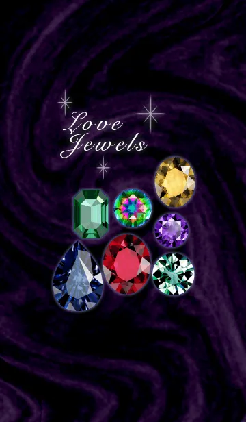 [LINE着せ替え] Love Jewelsー宝石大好きの画像1