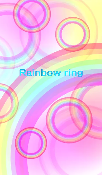 [LINE着せ替え] 虹のリングの画像1