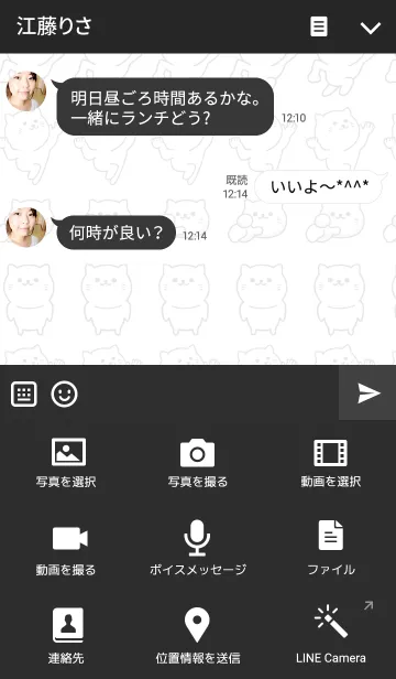 [LINE着せ替え] ネコだらけの画像4