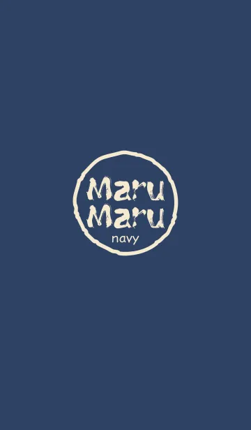 [LINE着せ替え] MaruMaru <navy>の画像1