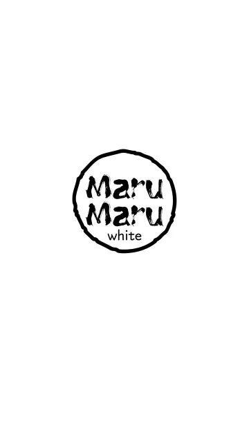 [LINE着せ替え] MaruMaru <white>の画像1